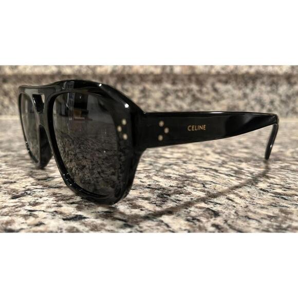CELINE CL40205U Acetate Aviator Sunglasses - Picture 6 of 11